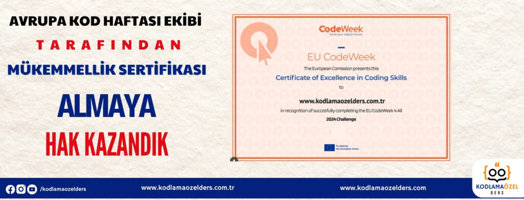 2025 Kodlama Mükemmellik Sertifikası